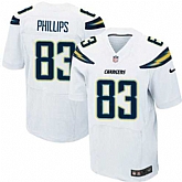 Nike Men & Women & Youth Chargers #83 Phillips White Team Color Game Jersey,baseball caps,new era cap wholesale,wholesale hats